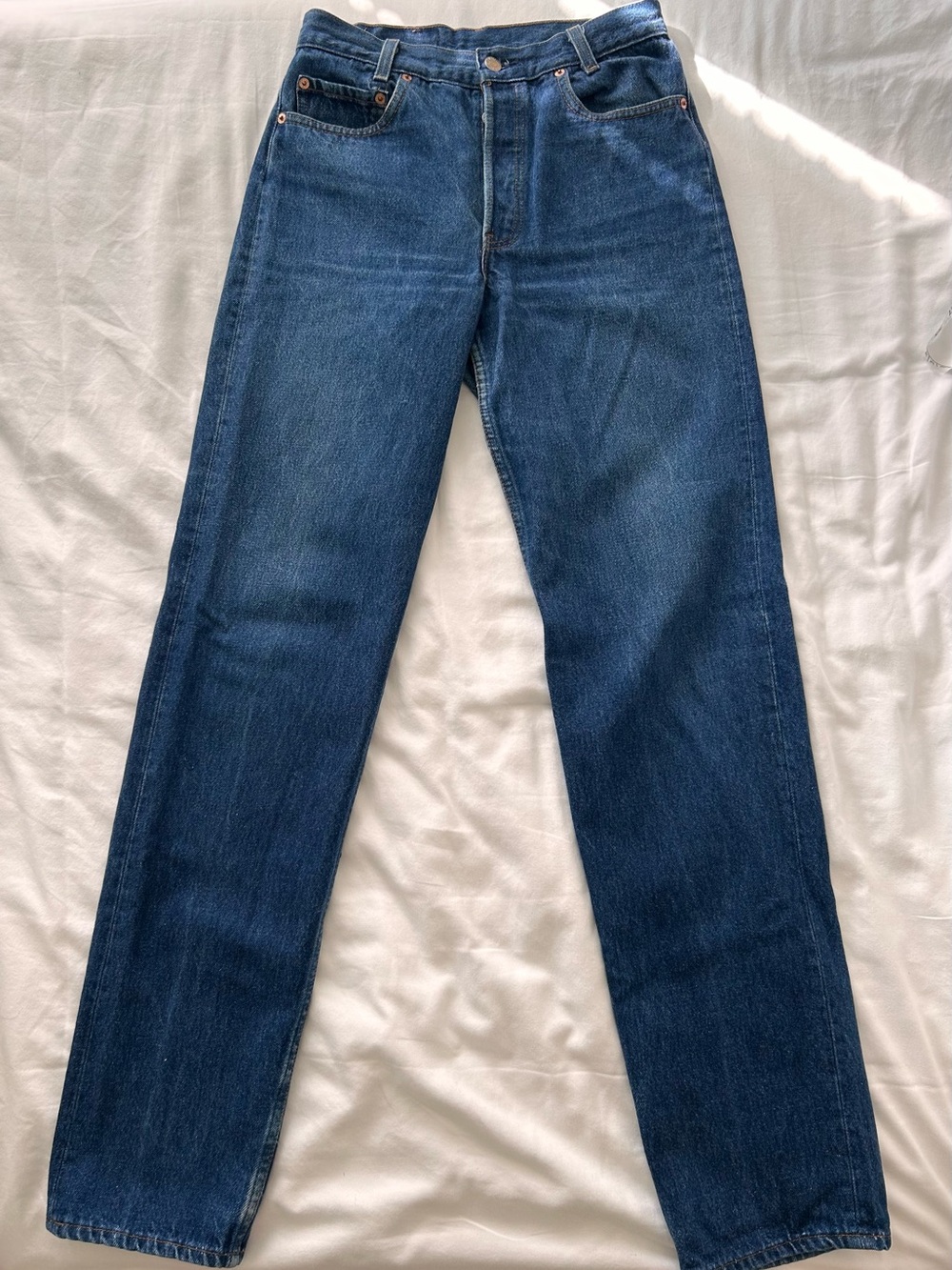 Vintage Levi's 501 Blue Jeans Student Fit, tag size 29x34, shrunk to 28x33